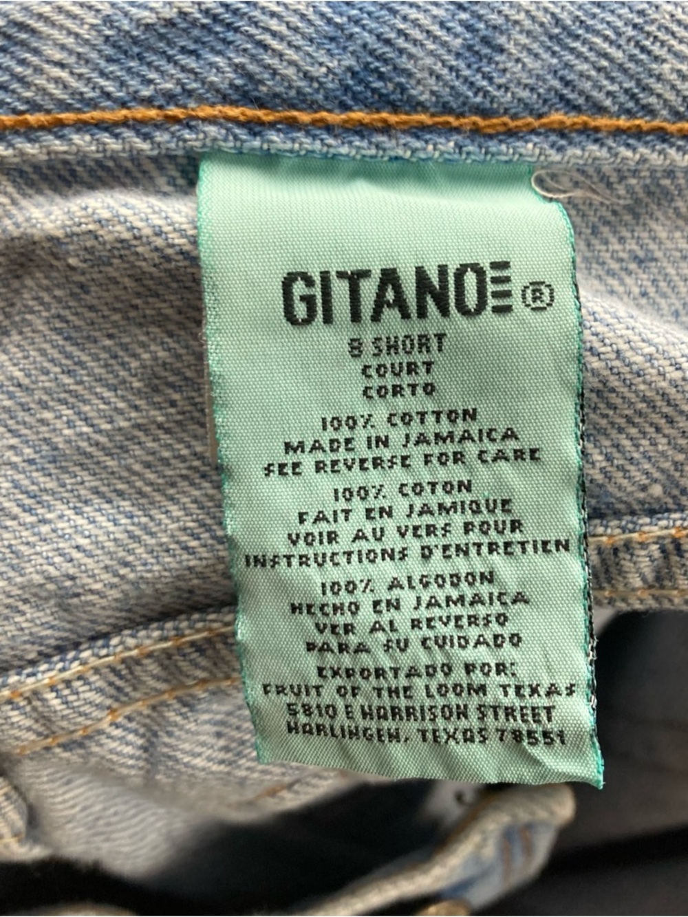 Vintage Gitano Light Wash Jeans Sz 8 Short - Picture 7 of 9